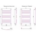 Полотенцесушитель водяной Сунержа Богема+ 800x500 выгнутая перемычка (хром)