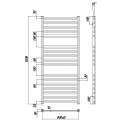 Полотенцесушитель водяной Ravak Degree 500x1200