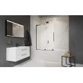 Шторка на ванну Radaway Furo SL Black PND II Right 120x150 стекла прозрачные, профиль черный