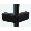 Душевой уголок ABBER Ewiges Wasser AG05080B 80x80 прозрачное стекло / черный профиль