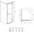 Душевой уголок Veconi Rovigo RV-15 80x80 прозрачные стекла