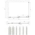 Душевой уголок Veconi Rovigo RV-070 140x90 прозрачные стекла