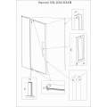 Душевой уголок Veconi Rovigo RV-034B 120x70 прозрачные стекла, профиль черный матовый