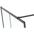 Душевой уголок ABBER Immer Offen AG63090B Walk-In 90x200 прозрачные стекла / черный профиль