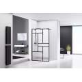 Душевой уголок ABBER Immer Offen AG63090B Walk-In 90x200 прозрачные стекла / черный профиль