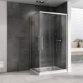Душевой уголок ABBER Schwarzer Diamant AG02129H 120x90 стекла прозрачные, профиль хром