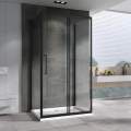 Душевой уголок Abber Schwarzer Diamant AG30110BH-S90B-S90B 110x90 стекла прозрачные, профиль черный