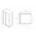Душевой уголок Abber Sonnenstrand AG04100S-S70 100x70 стекла прозрачные, профиль хром