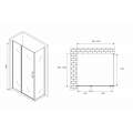 Душевой уголок Abber Sonnenstrand AG04100BS-S100B 100x100 стекла прозрачные, профиль черный