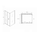 Душевой уголок Abber Sonnenstrand AG07090-S70 90x70 стекла прозрачные, профиль хром