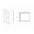Душевой уголок Abber Sonnenstrand AG07090-S100 90x100 стекла прозрачные, профиль хром