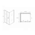 Душевой уголок Abber Sonnenstrand AG07110-S90 110x90 стекла прозрачные, профиль хром