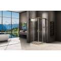 Душевой уголок GoodDoor JAZZ CR-80-C-G 80x80 стекла прозрачные, профиль золото
