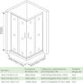 Душевой уголок GoodDoor Neo CR-80-C-CH 80x80