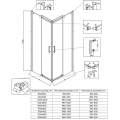Душевой уголок Veconi RV50CH-12090-01-C8 120x90 прозрачное стекло, профиль хром