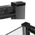 Душевой уголок RGW Classic CL-34-B 90x90 стекла прозрачные, профиль черный