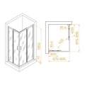 Душевой уголок RGW Passage PA-146-B 020814679-14 70x90 стекла прозрачные, профиль черный
