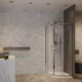 Душевой уголок Roxen Santi 90x90 стекла прозрачные, профиль хром