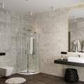 Душевой уголок Roxen Santi 90x90 стекла прозрачные, профиль хром