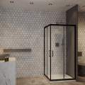 Душевой уголок Roxen Caspia 90x90 стекла прозрачные, профиль черный