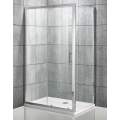 Душевой уголок Roxen Caspia 100x80 стекла прозрачные, профиль хром