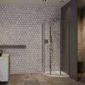 Душевой уголок Roxen Doha 90x90 стекла прозрачные, профиль хром