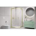 Душевой уголок Radaway Alienta Brushed Light Gold A 80x80 стекла прозрачные, профиль брашированное светлое золото