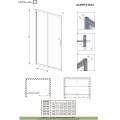 Душевая дверь Radaway Alienta DWJ 110 стекло прозрачное