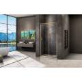 Душевая дверь GoodDoor JAZZ WTW-110-C-G 110x185 стекла прозрачные, профиль золото