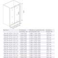 Душевая дверь GoodDoor Galaxy WTW-110-C-B 110x195