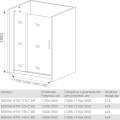 Душевая дверь GoodDoor MOKKA WTW-110-C-WE 110x185
