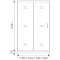 Душевая дверь GoodDoor LATTE WTW-110-C-WE 110x185