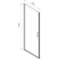 Душевая дверь Vincea Alpha VDP-3AL700MT