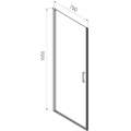 Душевая дверь Vincea Alpha VDP-3AL750CL