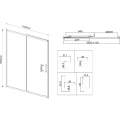 Душевая дверь Vincea City VDS-5CT110CL