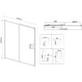 Душевая дверь Vincea City VDS-5CT120CL