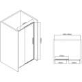 Душевая дверь Vincea Slim-U VDS-2SU110CL