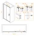 Душевая дверь RGW Classic CL-14 160x185 прозрачное