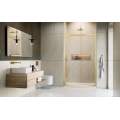 Душевая дверь Radaway Alienta Brushed Light Gold DWJ 100x190 стекла прозрачные, профиль брашированное светлое золото